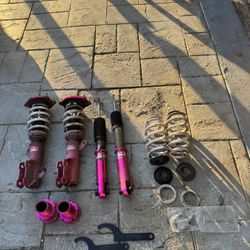 Godspeed (MSS0139-A) MonoSS Coilovers, Fully Adjustable coilover suspension set kit damper Monotube shock design