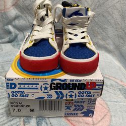 Ground Up SONIC THE HEDGEHOG Hi The Sneaker Toddler Royal Blue