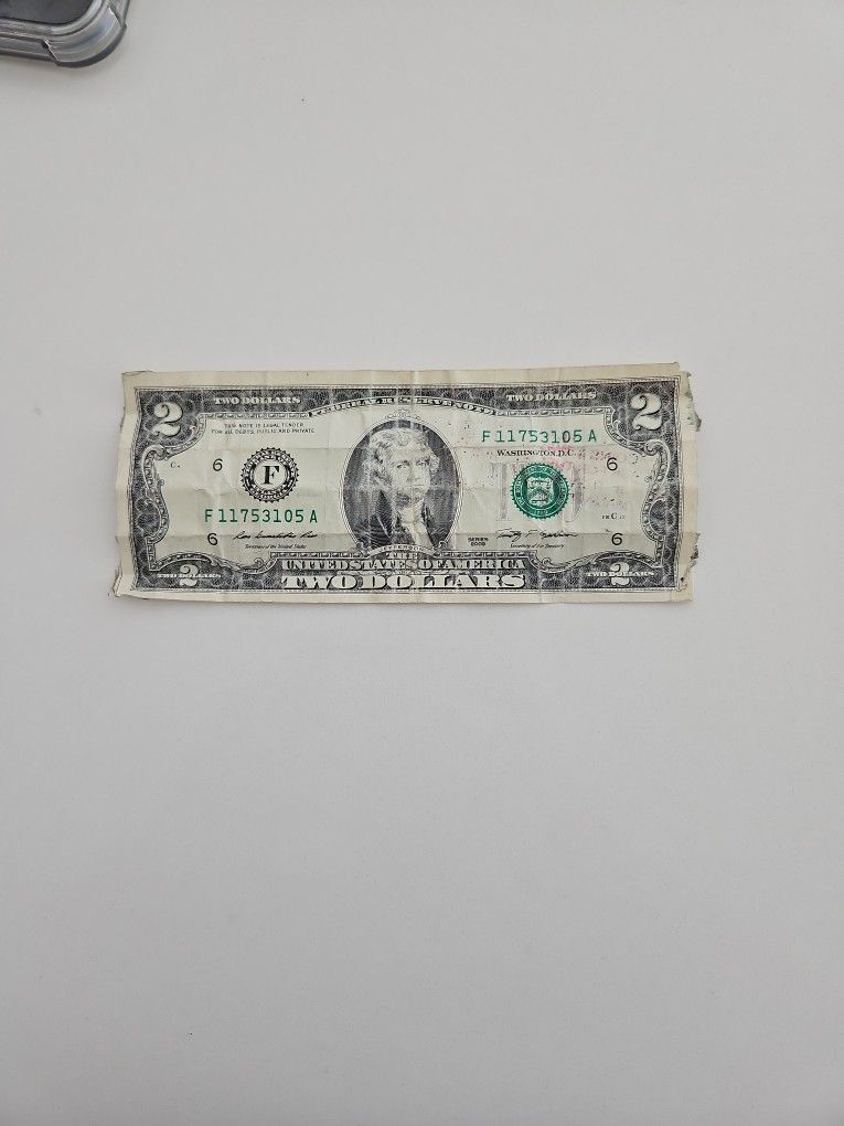 Billete De $2 Serie 2009