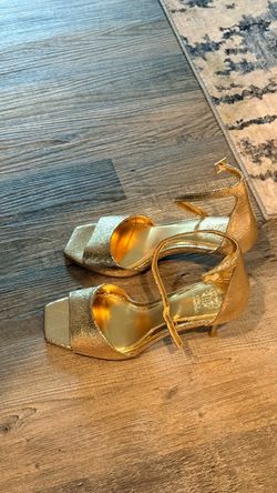 Vince Camuto Gold Metallic Heeled Sandals