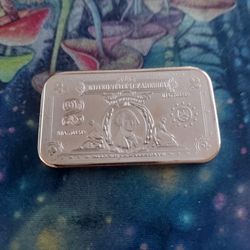 GEORGE  WASHINGTON  $2 1OZ COPPER BAR .999