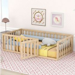 Montessori Twin Floor Bed Without Door
