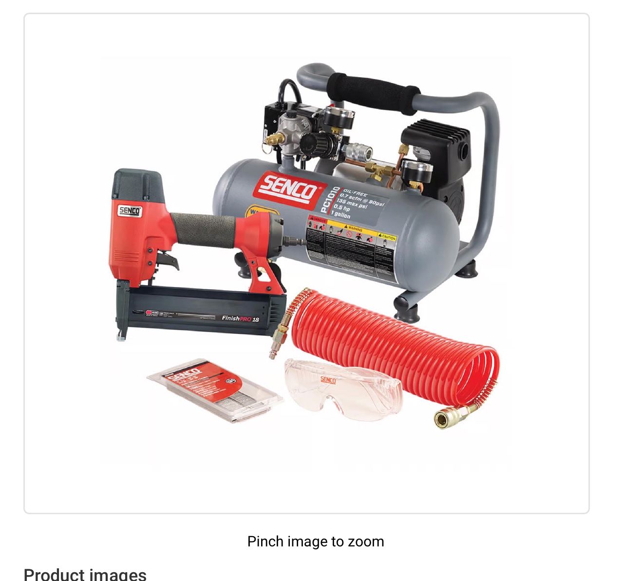 Senco FinishPro 18 18 Ga. Brad Nailer Kit