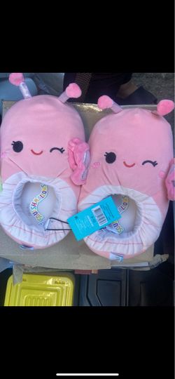 Squishmallows Pink Plush Slippers