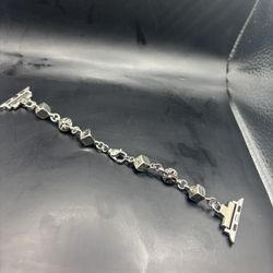 Silver Chrome Hearts Apple Watch Bands