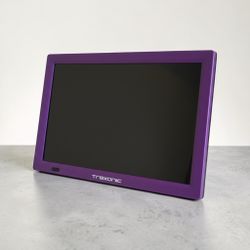 Trexonic 14" Portable Rechargeable LED TV Bundle (Purple) - Like New