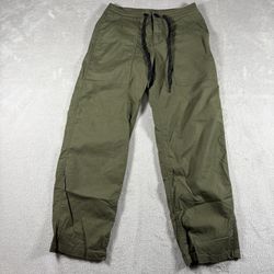 Roark Revival Pants Women’s 25 Green Layover Straight Leg Drawstring #2842