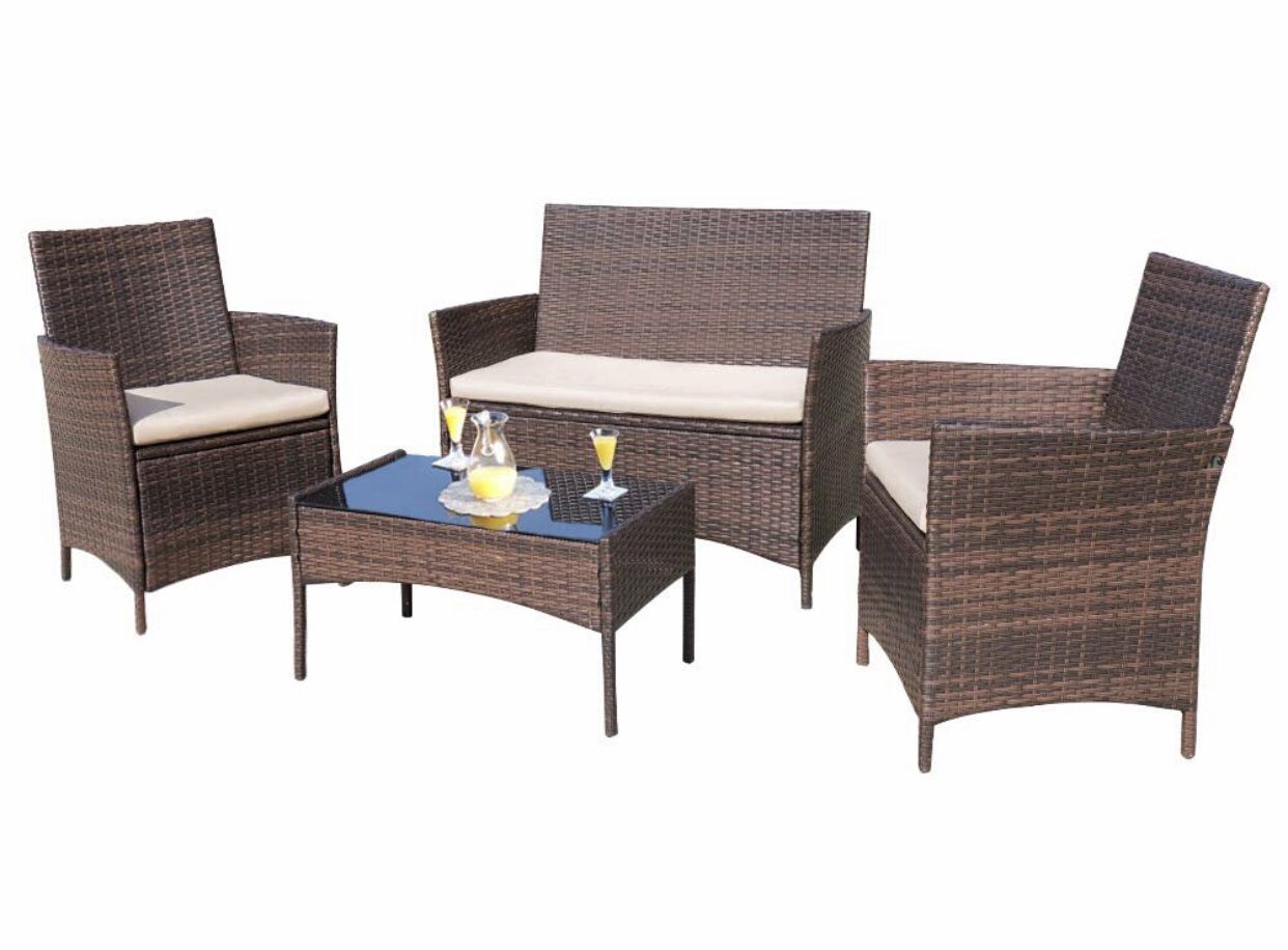 Outdoor rattan furniture - used for a week