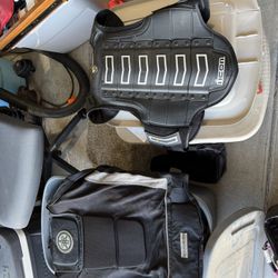 Large Icon Safety Rising Vest, XL Yamaha Vented Riding Jacket(padded)