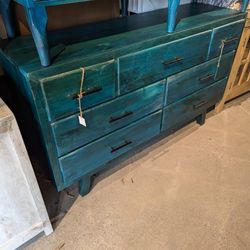 Seven Drawer Mango Wood Dresser 