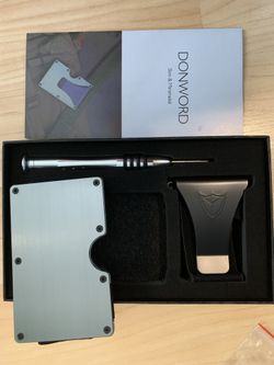 Slim RFID Blocking Metal Wallet And Money Clip