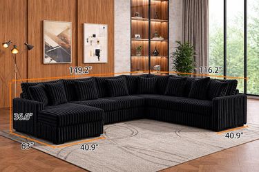 U-shaped Sectional Left and Right Available