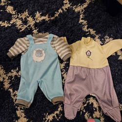 Med Size Doll Clothes X2