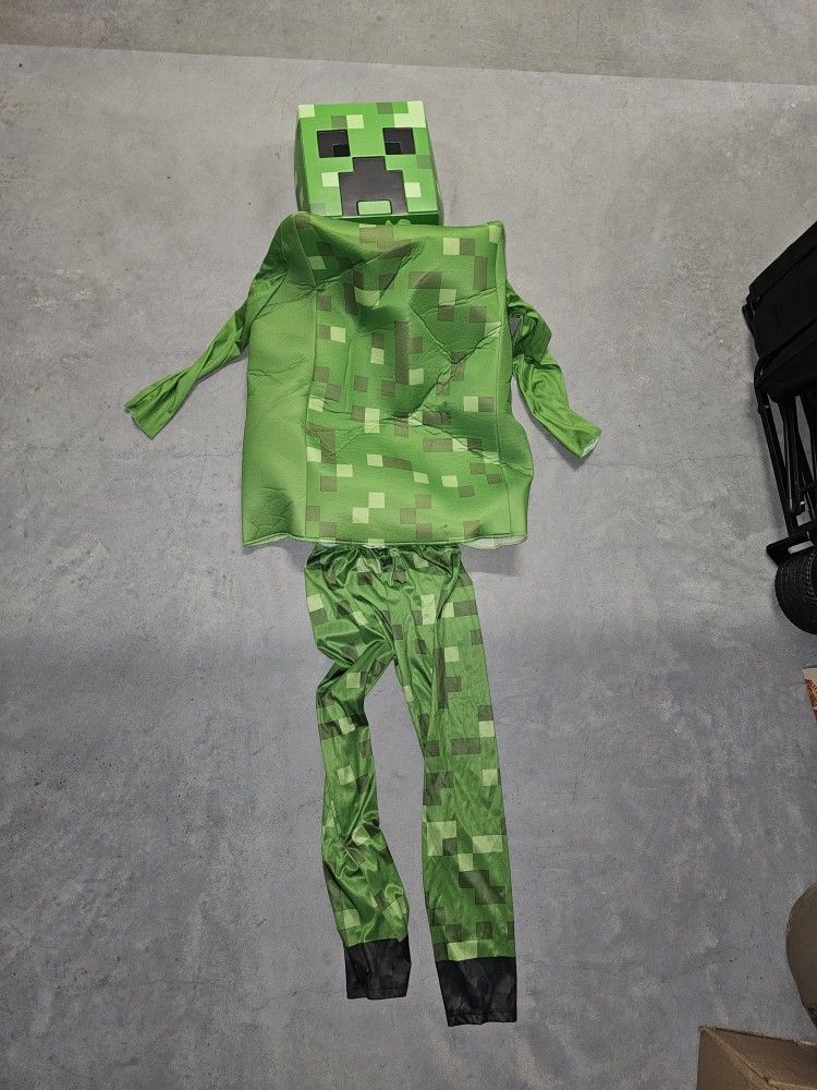 Minecraft Creeper Costume Ages 10 To 12