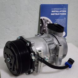 A/C Compressor w/ Clutch for Kenworth C500 K100E K270 K370 T600A T800 00-15 168525, 97572, 98572, T98572, 0308, 204759, CO4759C, 4759, 0, 4077,