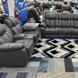 Electric reclining sofa and loveseat for sale, it’s not free, ask for price