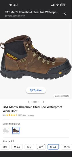 CATERPILLAR WORK BOOTS