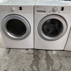 🍂SET WASHER AND DRYER LG WHITE🍂✔️SIDE BY SIDE-STACKABLE✔️🆓️FREE DELIVERY🆓️