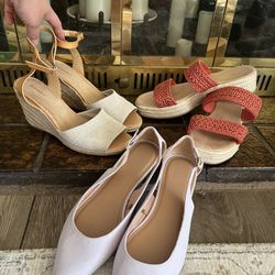 Women’s Spring/Summer Shoe lot sz 10 Old Navy