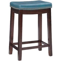 Linon Claridge Bar Stool  Blue 