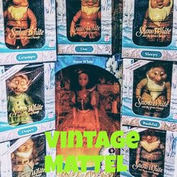 1992 Complete In Original Packaging"MATTEL" Snow White & The Seven Dwarfs 