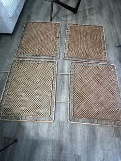 FREE  Four IKEA Tolkning Rattan Panels 39” x 31”