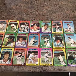 1975 Topps Sf Giants Team Set
