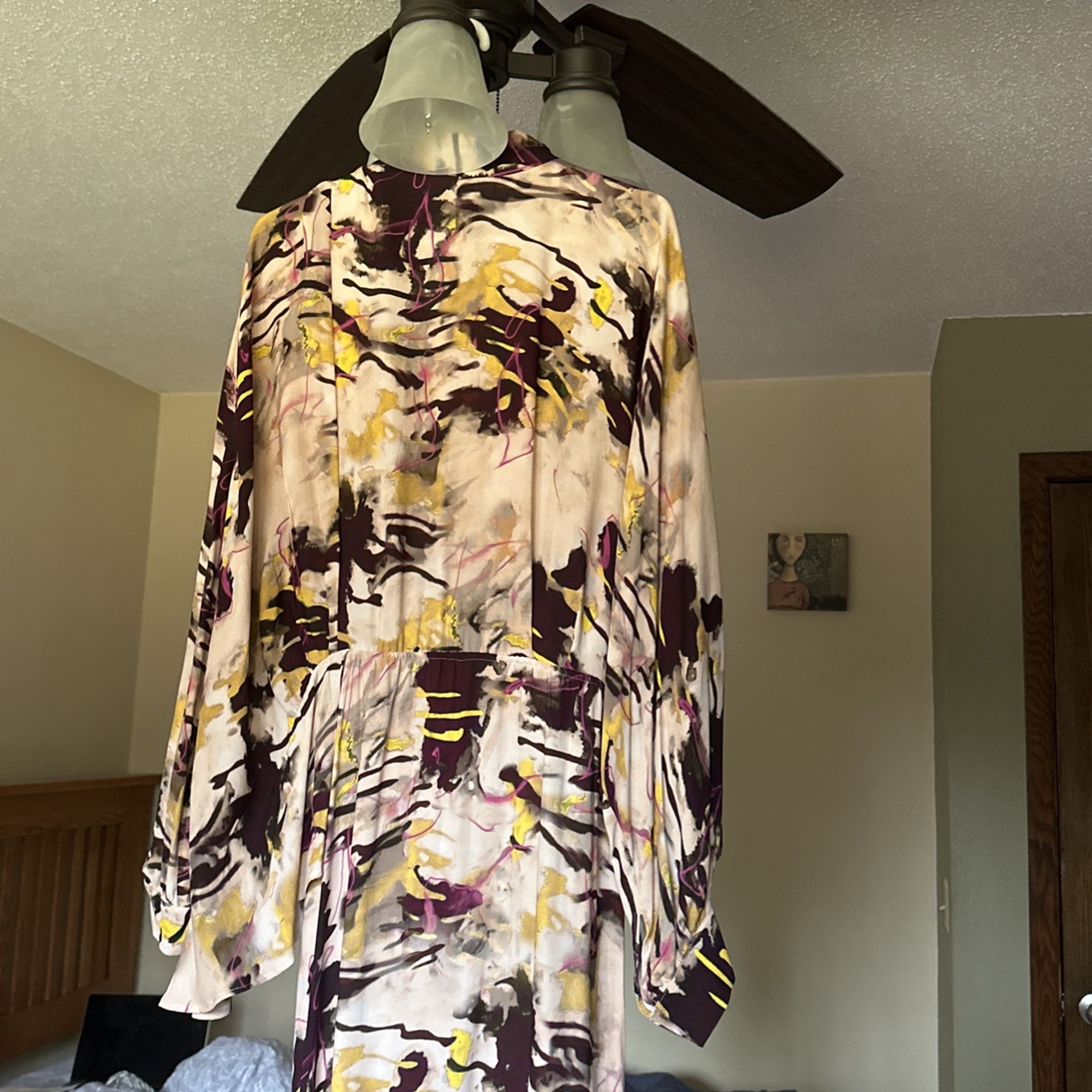 Zara, Dress, Multi, Beige, Large New