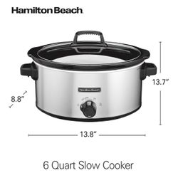 Hamilton Beach 6 Qt Slow Cooker – Like New