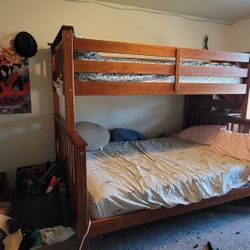 Twin Over Full Bunk Bed With Storage! Very Well Built. 
