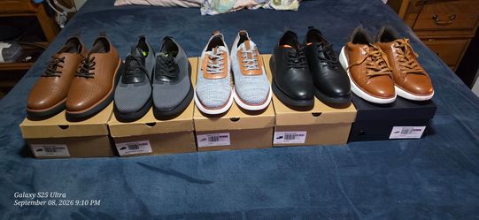 5 Pairs Bruno Marc Men’s Shoes – All Size 13 – 4 New + 1 Lightly Worn - Orlando