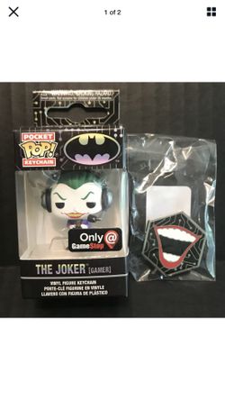 Funko Pop Joker Keychain and Pin