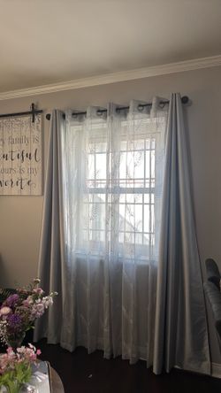 Courting’s 2 gray blue solid color and 4 sheer
