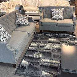 SOFA & LOVESEAT GREY $749