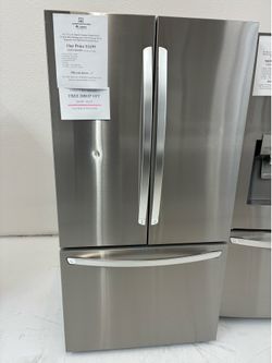 FREE DROP OFF Within 20 Miles 🚌SCHOOLS OUT SAVINGS ARE IN SAVE $1500 OFF MSRP on the 27 Cu Ft Counter Depth French Door Refrigerator