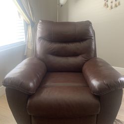 Brown Reclining Arm Chair