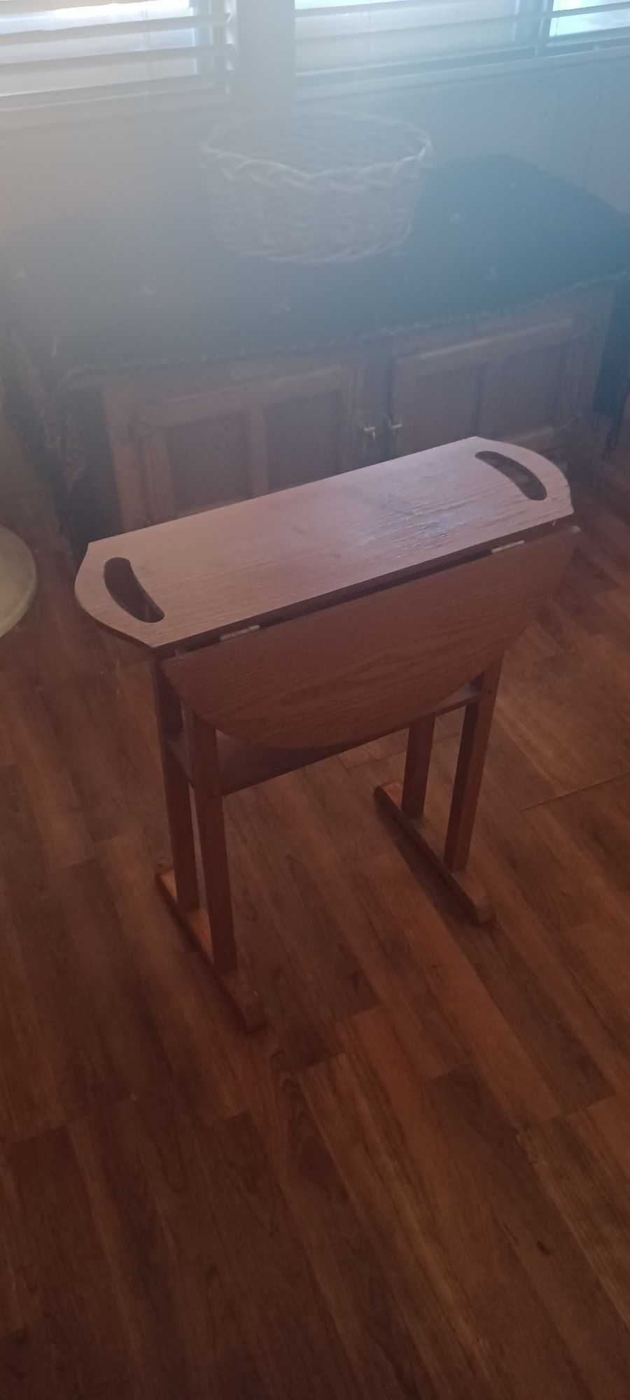Unique Antique Oak Side Tables