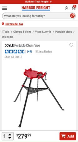 Portable chain vise - used once