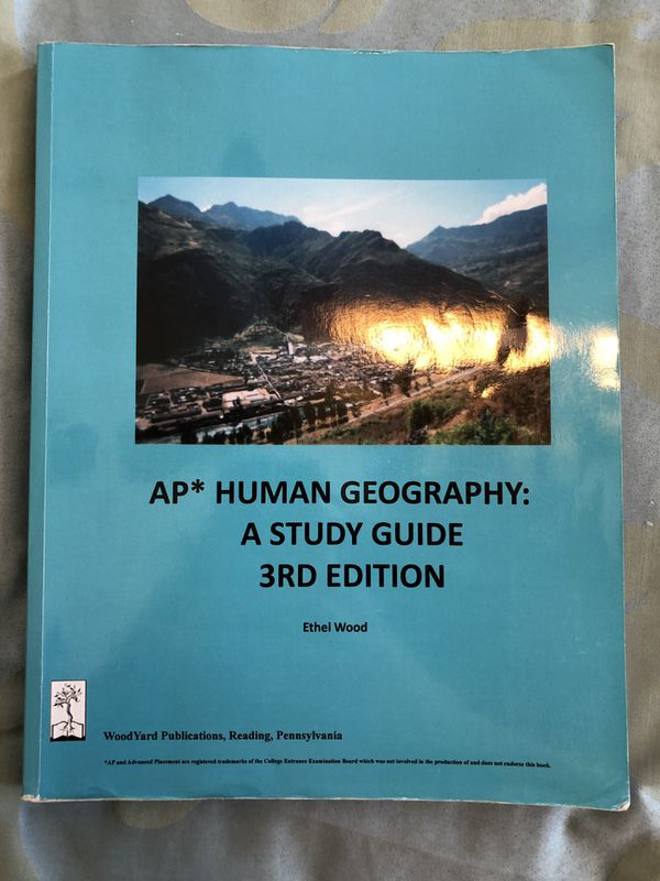 Ap Human Geography A Study Guide 3rd Edition Ethel Wood Study Poster