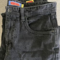 Empyre Loose Fit Black Shmutz Wash Skate Jeans