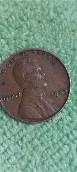 1944 centavo de dollar de puro cobre con espiga de trigo