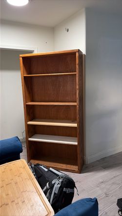 FREE 6’ Tall Wooden Bookcase