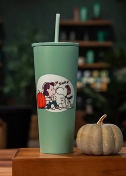 Peanuts Snoopy & Lucy Tumbler with Straw