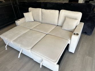 92” convertible sleeper couch