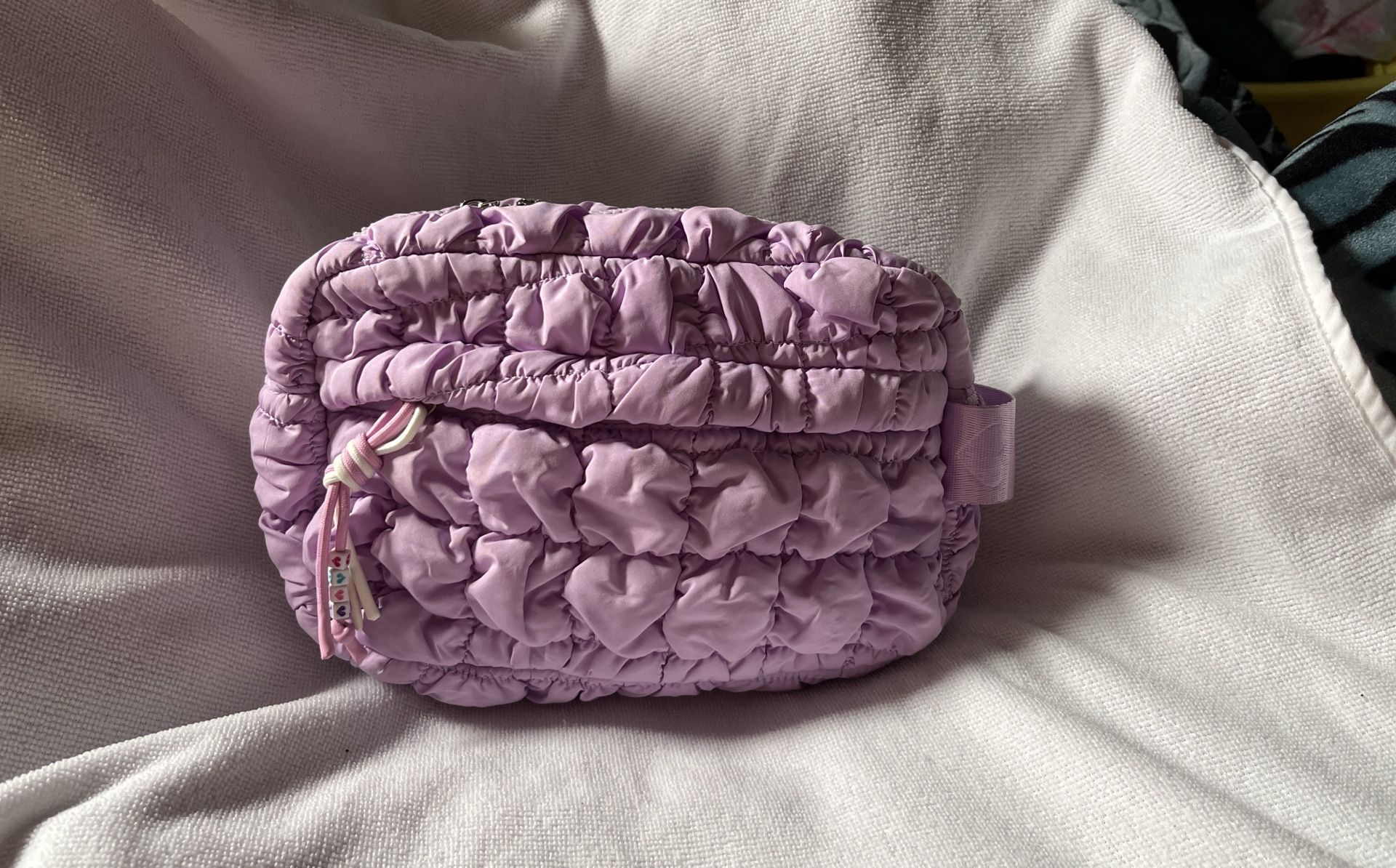 Purple misc makeup bag