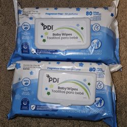 12 pack PDI Baby Wipes Non-Sterile Unscented