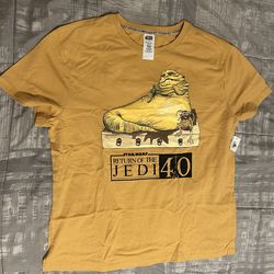 Star Wars jabba yellow shirt (New w/ tag)