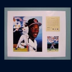 Cleveland Indians Kenny Lofton Lithograph 