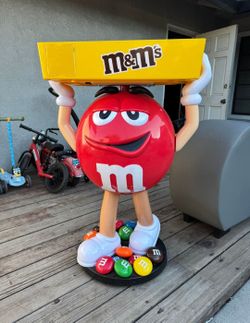42" Red M&M Candy Store Display