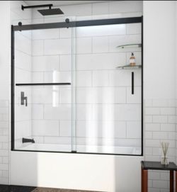 DreamLine Sapphire-V TDVH60W620VXX09 56 - 60 in. W x 62 in. H Bypass Tub Door in Satin Black